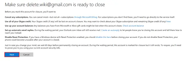 Skype Delete Process