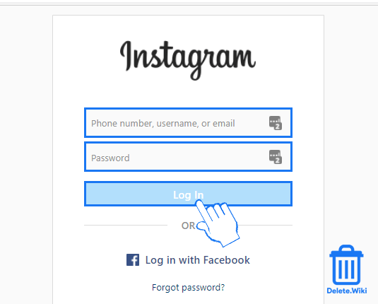 Log in to Instagram