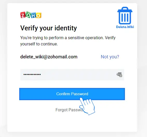 Enter your password