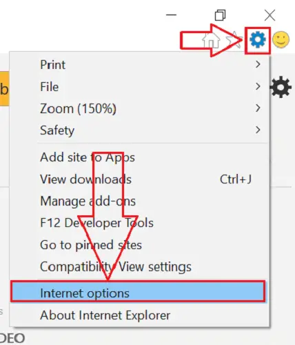 Clear Cache from Internet Explorer