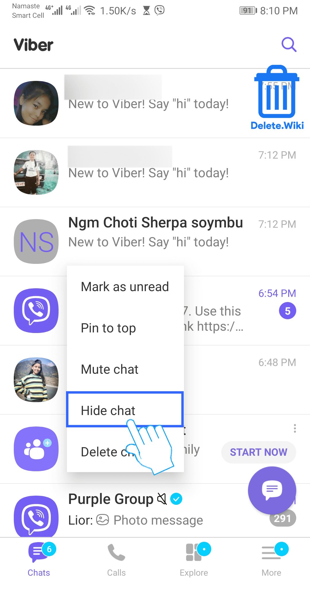 Viber chat How to