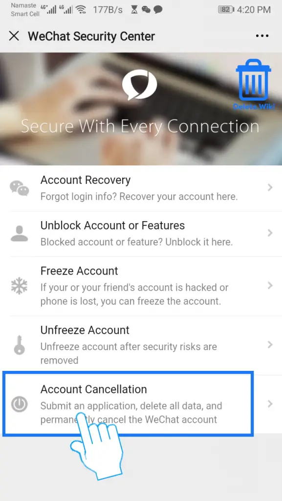 wechat account protected status