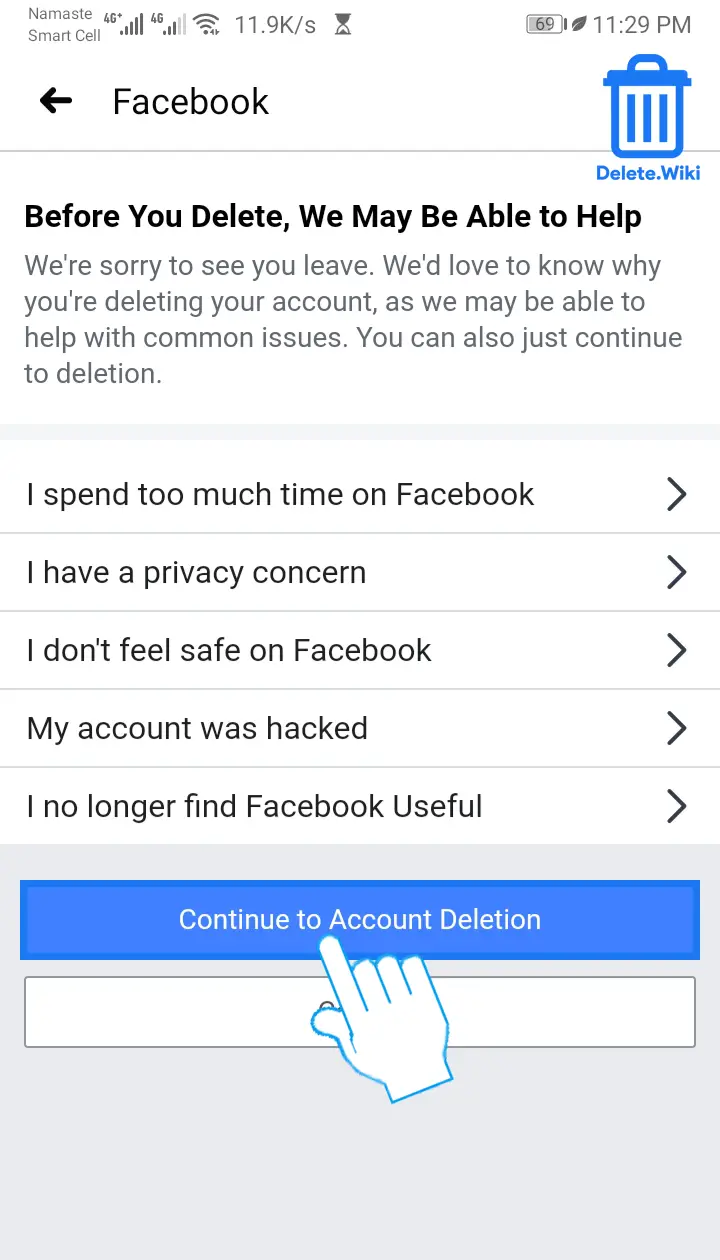 how to deactivate facebook account 2021