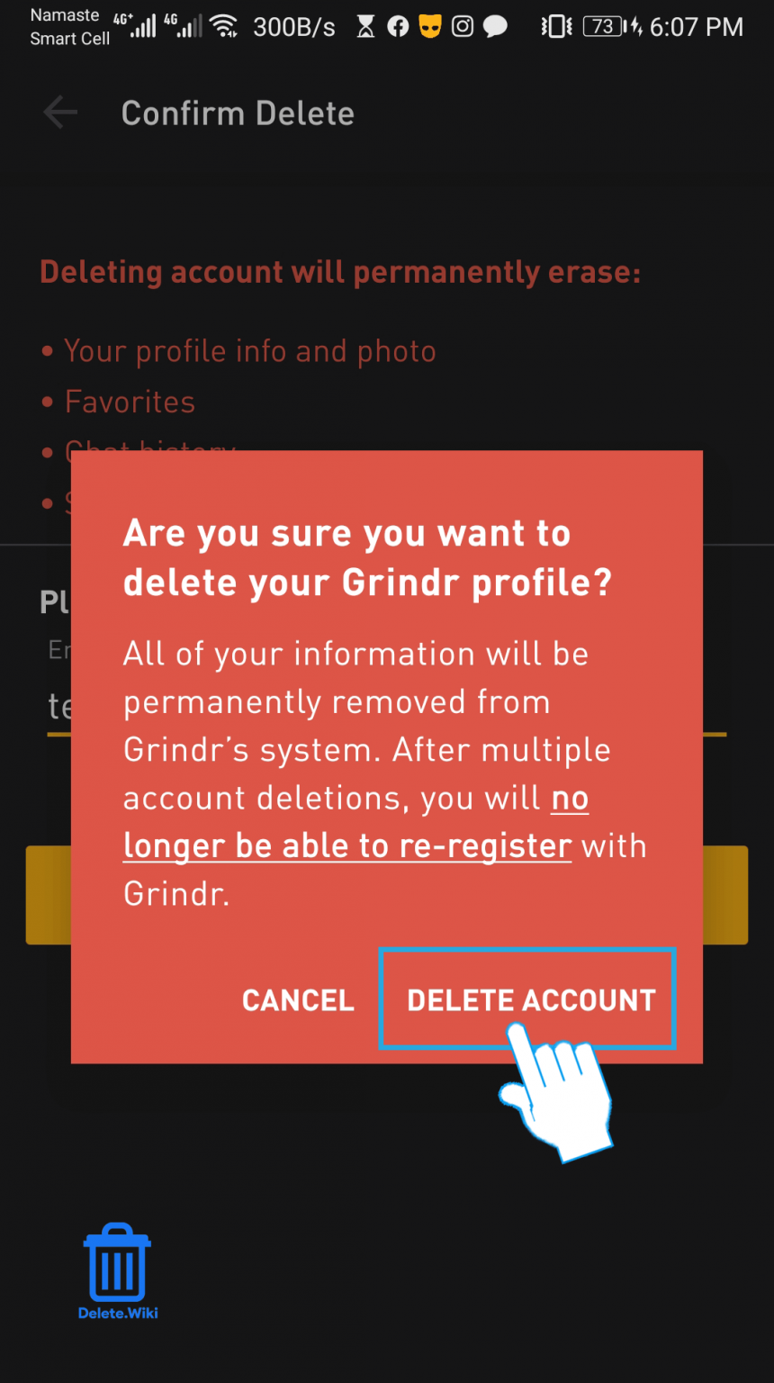 grindr account