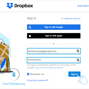 Sign-in-to-Dropbox