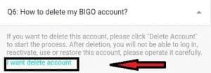  confirm delete Bigo Live account