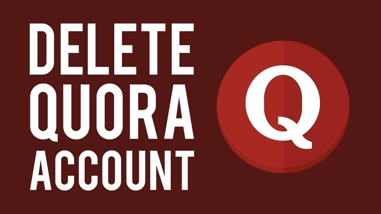 delete quora account
