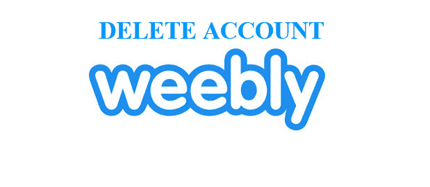 how to delete the weebly account