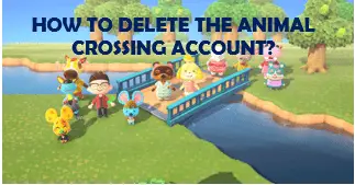how to delete the animal crossing account
